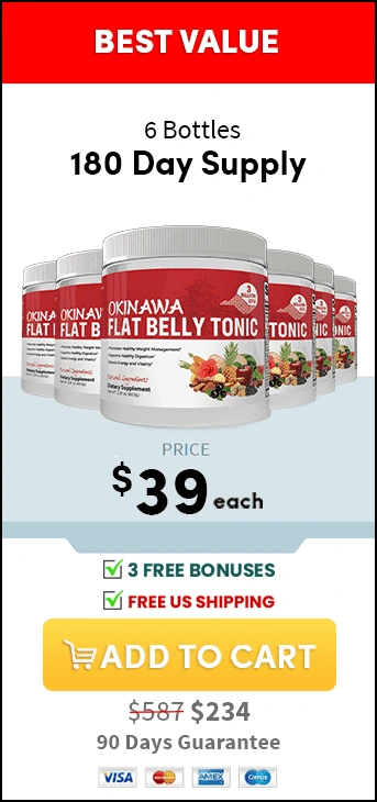 Flat Belly Tonic six-jar best-value price box at $49 per jar