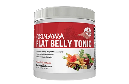 Single jar of Flat Belly Tonic drink powder